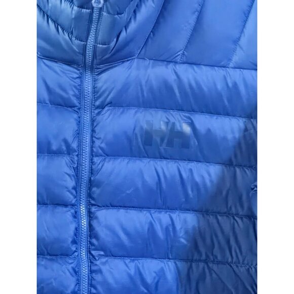 HH Puffer Jacket Mens Medium Blue Verglasn Down Coat Outdoors Casual - Picture 2 of 9